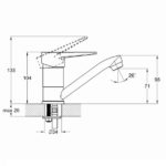 Смеситель для раковины Solone однорычжный 4L-B045 — изображение 2