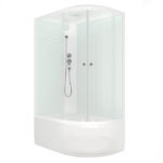 Душевая кабина Domani-Spa Delight Slim 128 high 120 х 80 х 218 х 45 L белые стенки/прозр. ст.